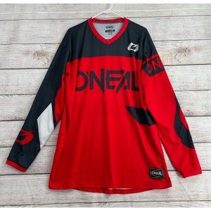 ONEAL Motocross Long‎ Sleeve Jersey Men's Size XL Red/Black